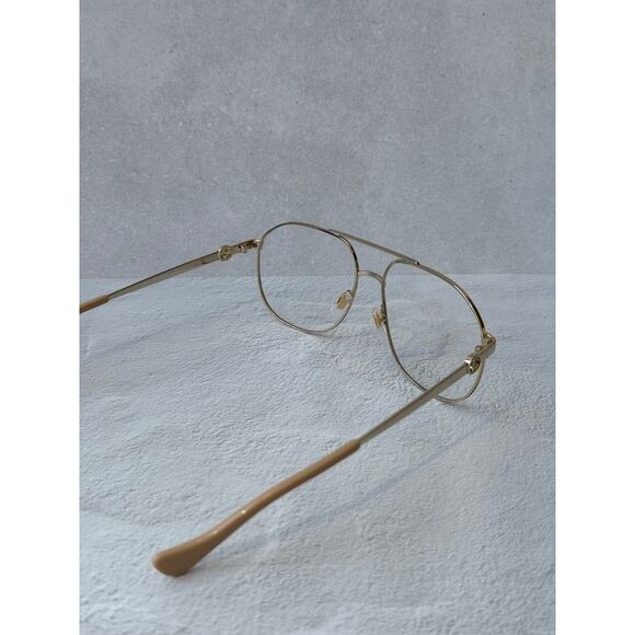 NEW Gucci GG1091O Aviator Gold Metal Eyeglasses Frames main image 6